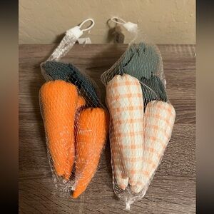 Target Bullseye Fabric Carrots Spring Easter Decor NWT